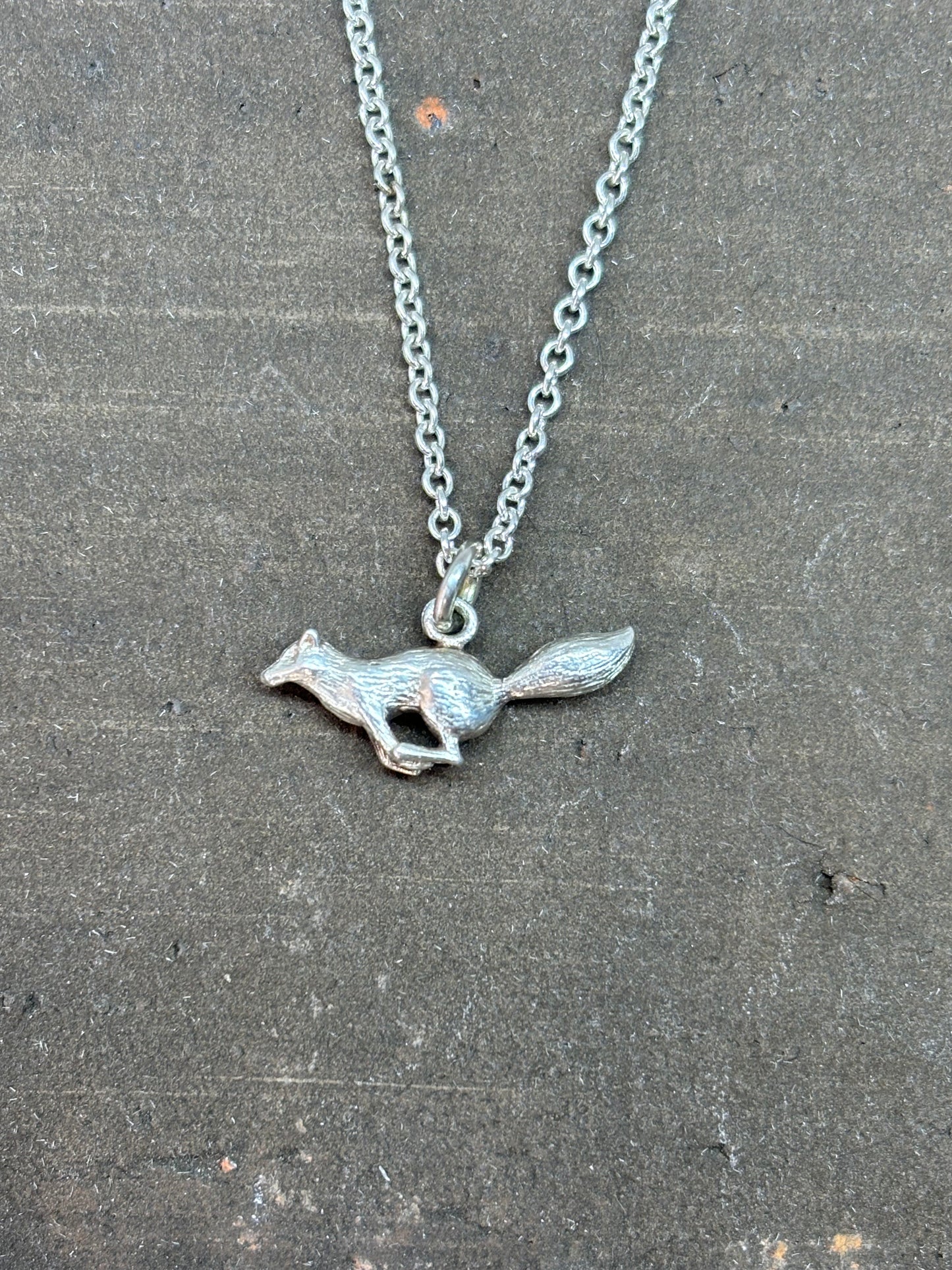 Running Fox Sterling Silver