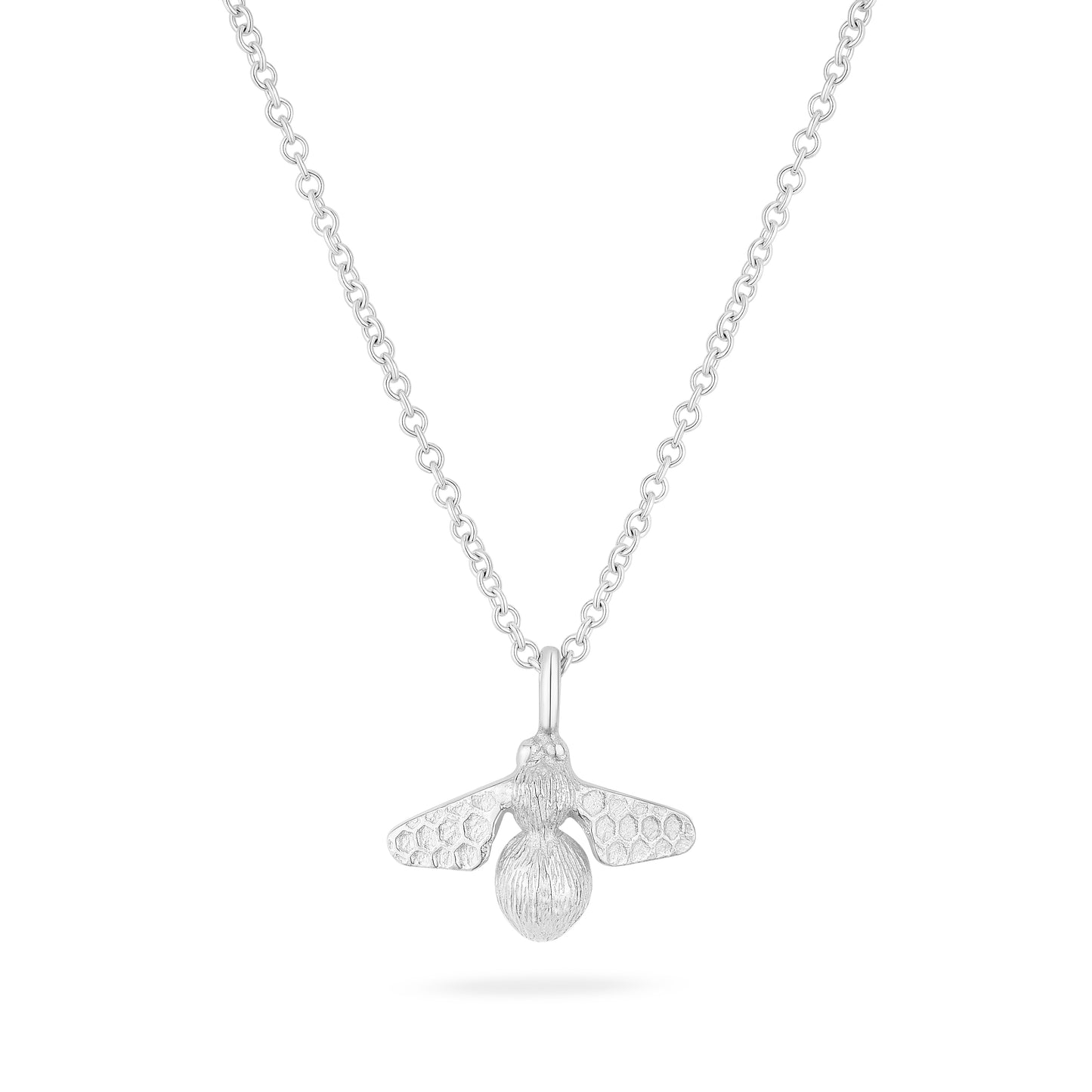 Midi Honey Bee Pendant Sterling Silver