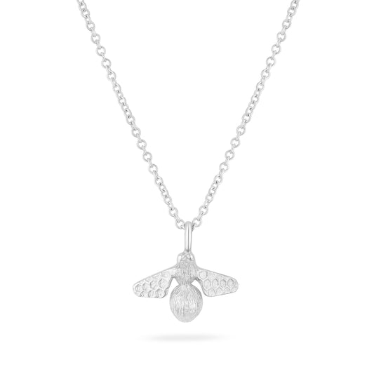 Midi Honey Bee Pendant Sterling Silver