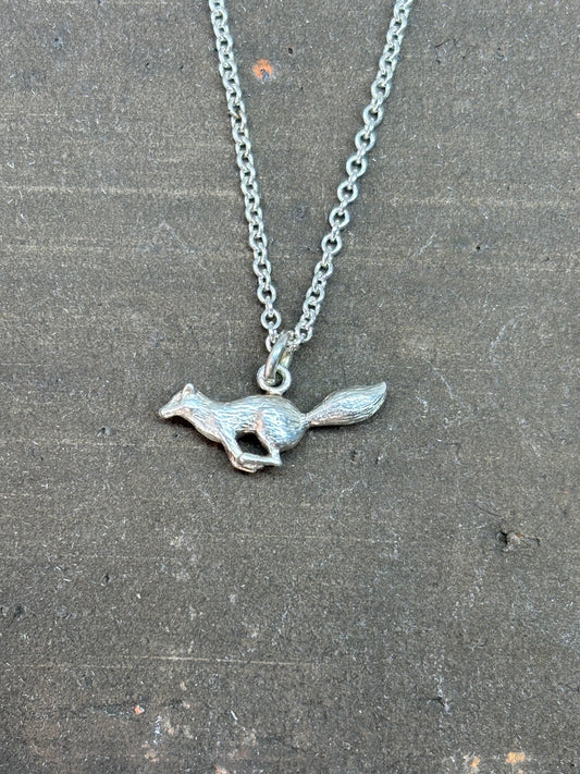 Running Fox Sterling Silver