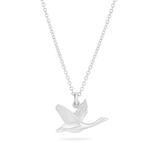 Midi Canada Goose Pendant Sterling Silver