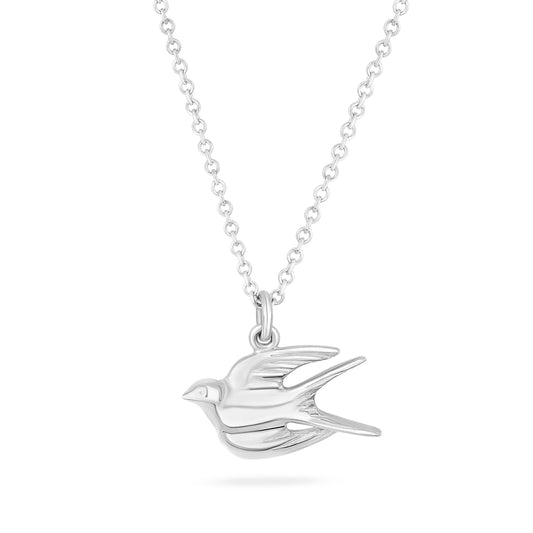 Midi Swallow Pendant Sterling Silver