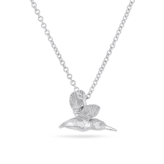Kingfisher pendant in sterling silver